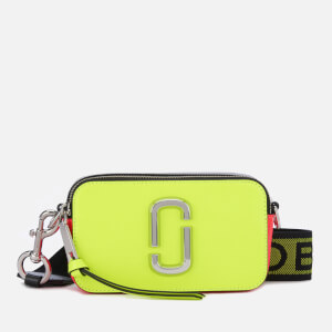 Marc Jacobs Women's Snapshot Fluoro Cross Body Bag - Bright Yellow Multi