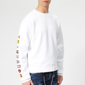 Dsquared2 Men's Sleeve Logo Sweatshirt - White