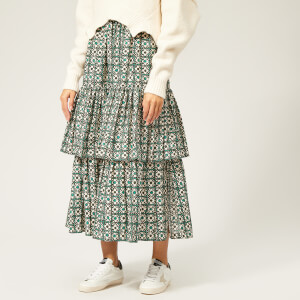 Golden Goose Deluxe Brand Women's Miranda Skirt - Green Flowers