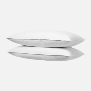 in homeware Duck Feather and Down Pillow Pair - White - 50 x 75cm