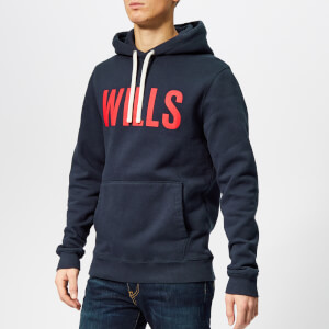 Jack Wills Men's Batsford Graphic Hoodie - Navy