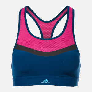 adidas Women's Don't Rest Swim Crop Top - Blue/Pink