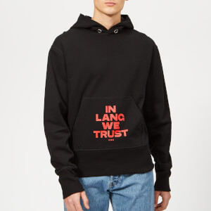 Helmut Lang Men's Standard Hoody with Print - Black