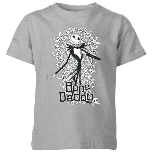 The Nightmare Before Christmas Jack Skellington Bone Daddy Kids' T-Shirt - Grey