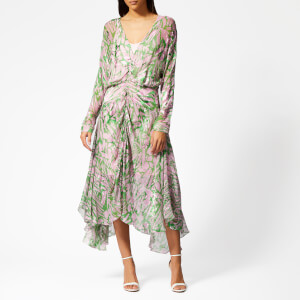 Preen By Thornton Bregazzi Women's Marlie Dress with Pink Slip - Pink/Green Pavement