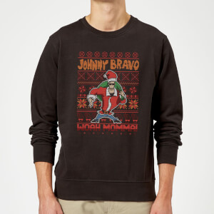 Johnny Bravo Kerstmis Trui - Zwart