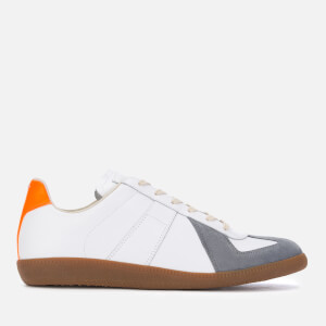 Maison Margiela Men's Replica Low Top Trainers - White/Orange