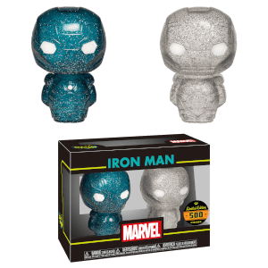 Marvel Iron Man Blue and Silver Hikari XS Vinyl Figure 2 Pack