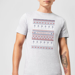 T-Shirt de Noël Homme Star Wars On The Nice List Motifs Festifs - Gris