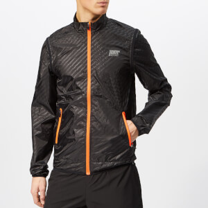 Superdry Sport Men's Active Convertible Jacket - Black Reflective Diagonal