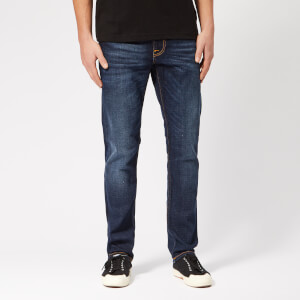 Nudie Jeans Men's Lean Dean Tapered Jeans - Dark Deep Worn