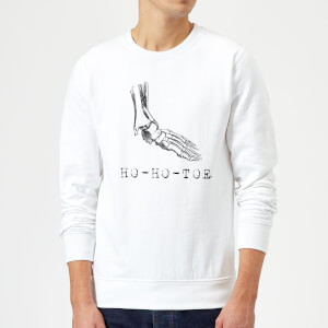 Ho-Ho-Toe Christmas Sweatshirt - White