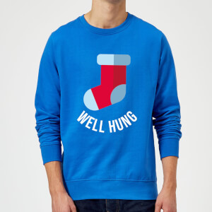 Well Hung Christmas Sweatshirt - Royal Blue