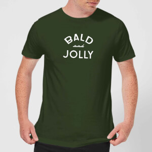 Bald and Jolly Men's Christmas T-Shirt - forest Green