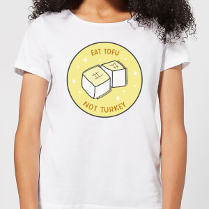 Eat Tofu Not Turkey Women's Christmas T-Shirt - White