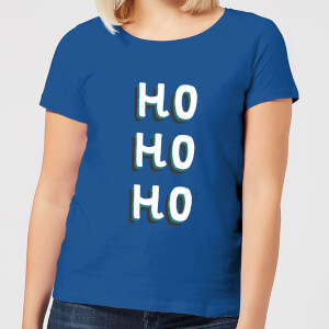 Ho Ho Ho Women's Christmas T-Shirt - Royal Blue