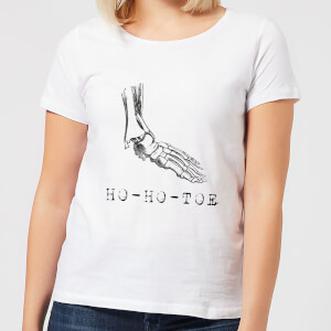 Ho-Ho-Toe Women's Christmas T-Shirt - White