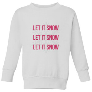 Let It Snow Kids' Christmas Sweatshirt - White