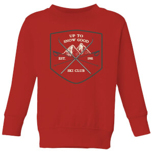 Up To Snow Good Kids' Christmas Sweatshirt - Red