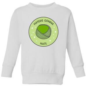 Haters Gonna Hate Kids' Christmas Sweatshirt - White
