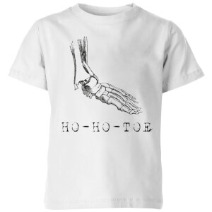 Ho-Ho-Toe Kids' Christmas T-Shirt - White