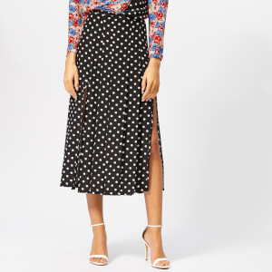 RIXO Women's Georgia Pearl Spot Skirt - Mono