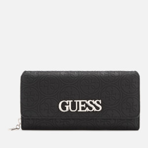Guess Women's Heritage Pop Large Clutch Bag - Black