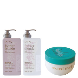 Pure Forever Blonde & Sacred Argan Mask Trio Pack (Worth $100.85)