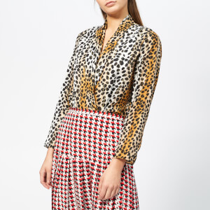 RIXO Women's Avril Leopard Body - Brown