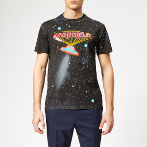 Maison Margiela Men's Mako Cotton Jersey Space Print T-Shirt - White