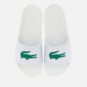 Lacoste Men's Croco Slide 119 1 Sandals - White/Green