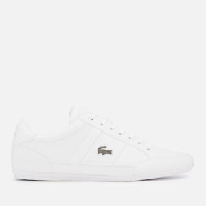 Lacoste Men's Chaymon Bl 1 Leather Low Profile Trainers - White/White