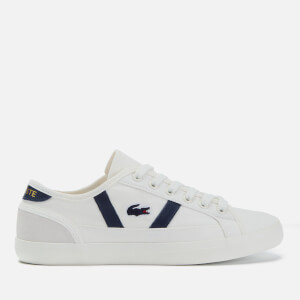 Lacoste Women's Sideline 119 1 Canvas Vulcanised Trainers - Off White/Navy