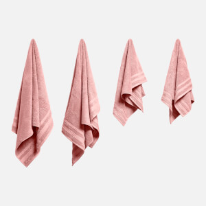 in homeware Supersoft 100% Cotton 4 Piece Towel Bale - Blush