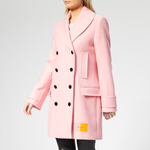 Calvin Klein Women's Structured Wool Peacoat - Blush
