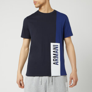 Armani Exchange Men's Colour Block T-Shirt - Navy/Blue Depths