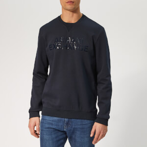 Armani Exchange Men's Logo Sweatshirt - Navy