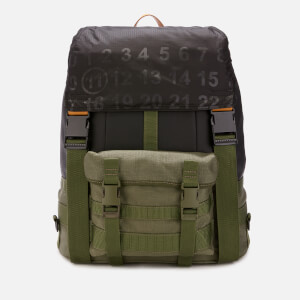 Maison Margiela Men's Backpack - Winter Moss/Black/Cuoio