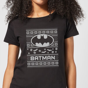 DC Batman Women's Christmas T-Shirt - Black
