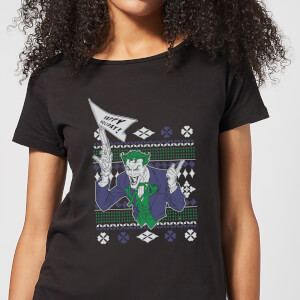 DC Joker Women's Christmas T-Shirt - Black