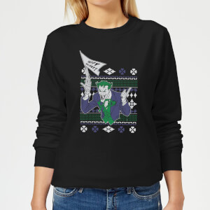 DC Joker Women's Christmas Sweatshirt - Black