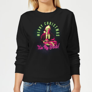 National Lampoon Merry Christmas Clark Griswold Women's Christmas Sweatshirt - Black