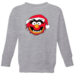 The Muppets Animal Kids' Christmas Sweatshirt - Grey