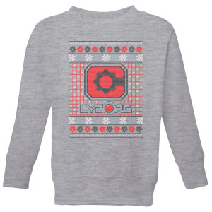 DC Cyborg Knit Kinder Weihnachtspullover - Grau