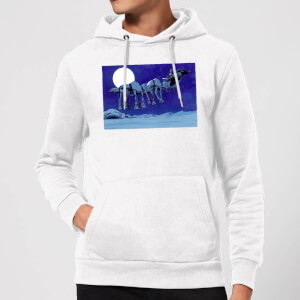 Star Wars AT-AT Darth Vader Sleigh Christmas Hoodie - White