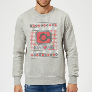 DC Cyborg Knit Christmas Sweatshirt - Grey