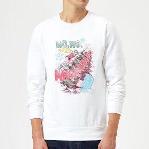 DC Ho Ho Whoaaaaaaa Christmas Sweatshirt - White