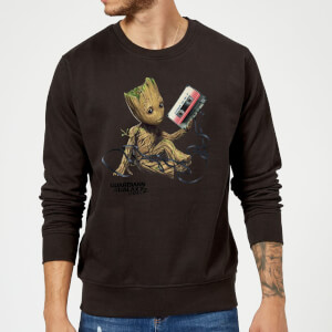 Guardians Of The Galaxy Groot Tape Christmas Sweatshirt - Black