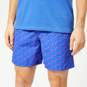Vilebrequin Men's Moorea Small Turtles Swim Shorts - Sea Blue