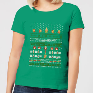 Nintendo Legend Of Zelda Its Dangerous To Go Alone Women's Christmas T-Shirt - Kelly Green